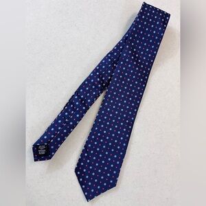 Roundtree & Yorke 65“ Foulard Pattern All Silk Tie